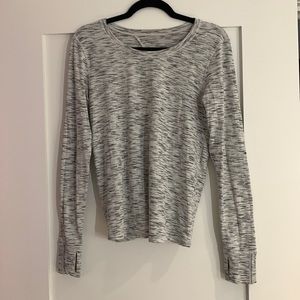 Lululemon marble open back long sleeve t-shirt, size 8